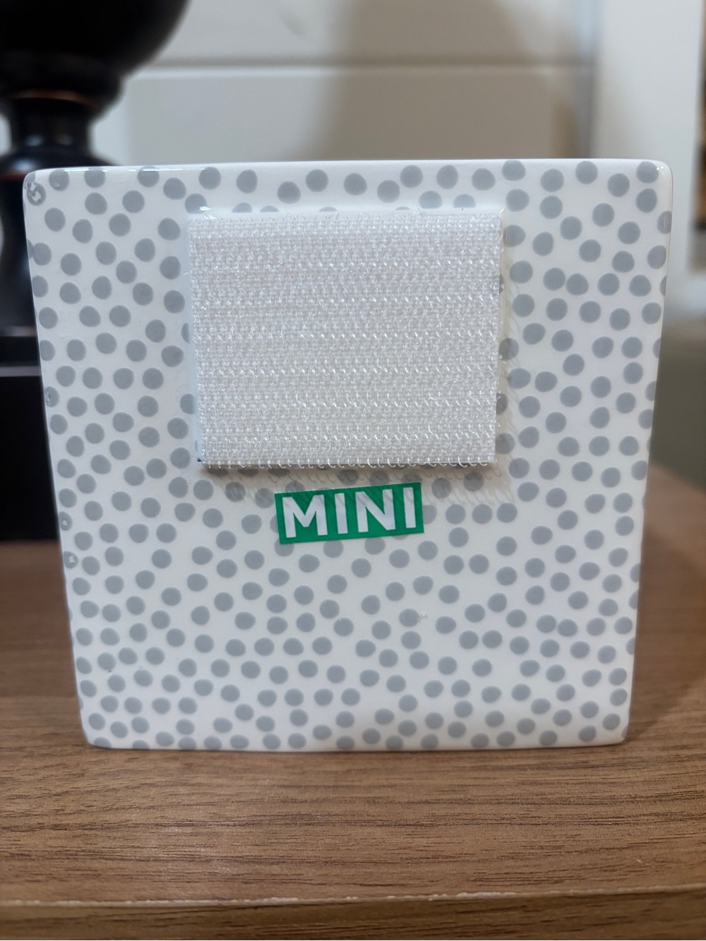 Happy Everything Mini Stone Nesting Cube Gray Dot